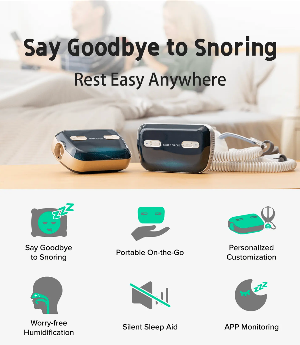 SnoreNest™ - Revolutionary CPAP: Travel Light, Sleep Deep.